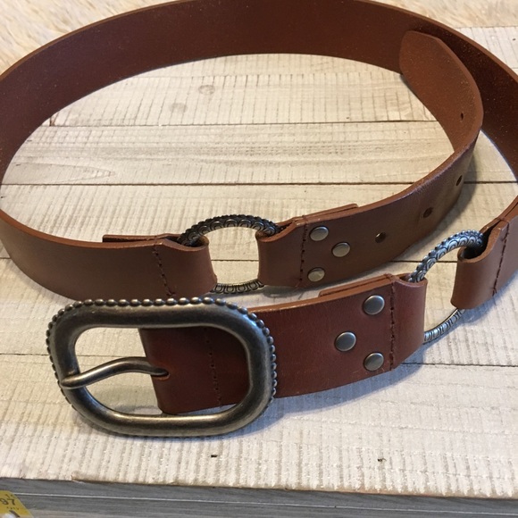 Western leather belt size med - Picture 3 of 8